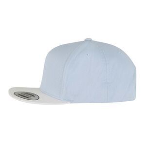 Flexfit Unisex Adult Yupoong 5 Panel  Baseball Cap / Light Blue/White